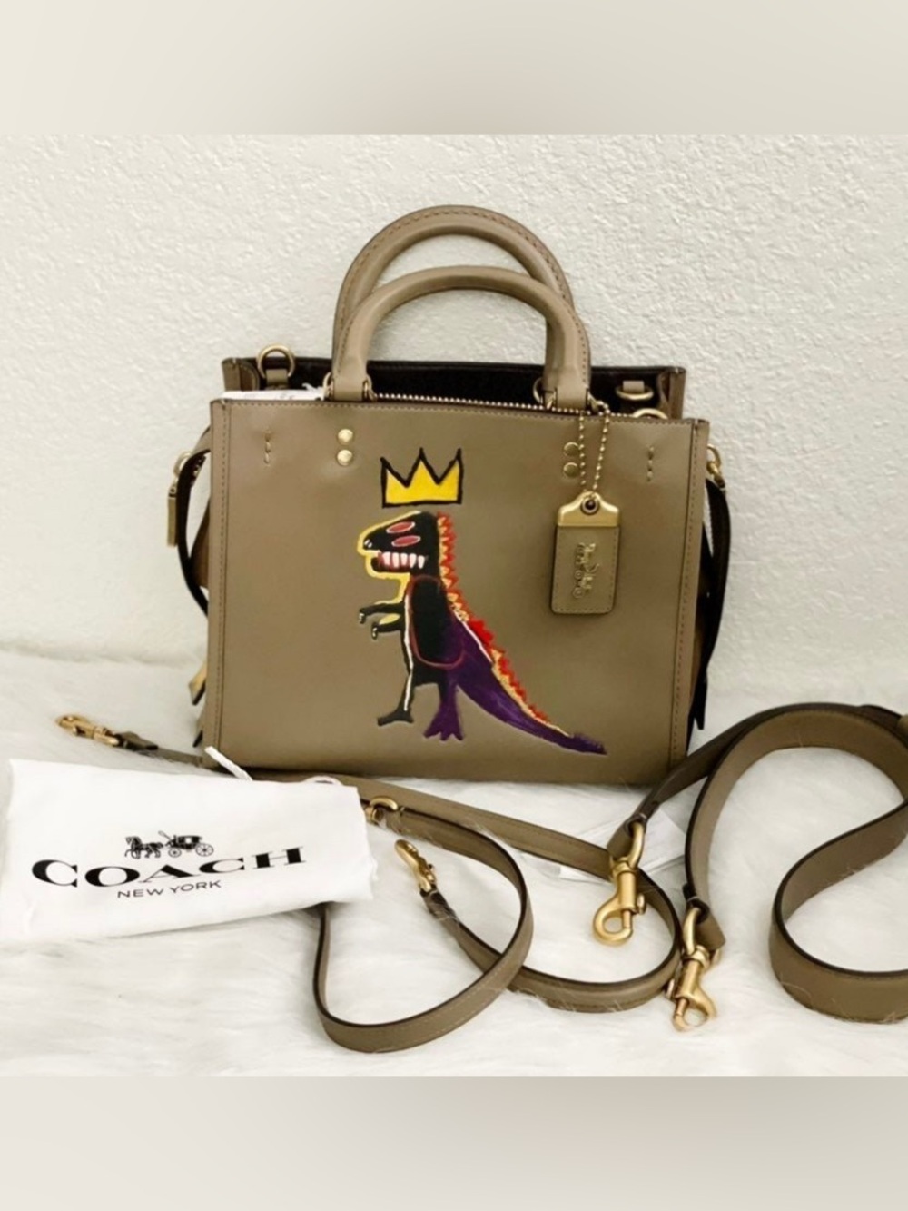 NWT Coach X Jean Michel Basquiat Rexy Rogue 25 Bag With Dust Bag 6889